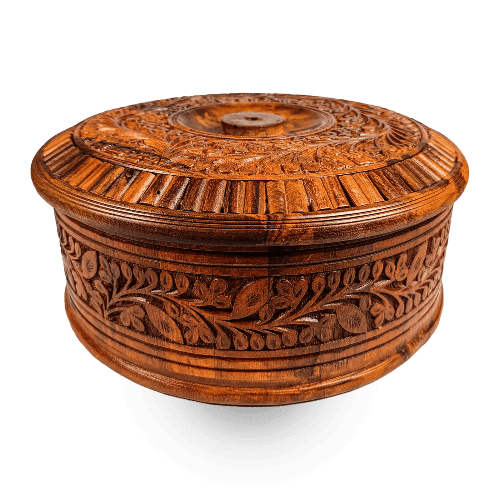Engraved Wooden Hot Pot (Insulated Serving Pot) - Image 1