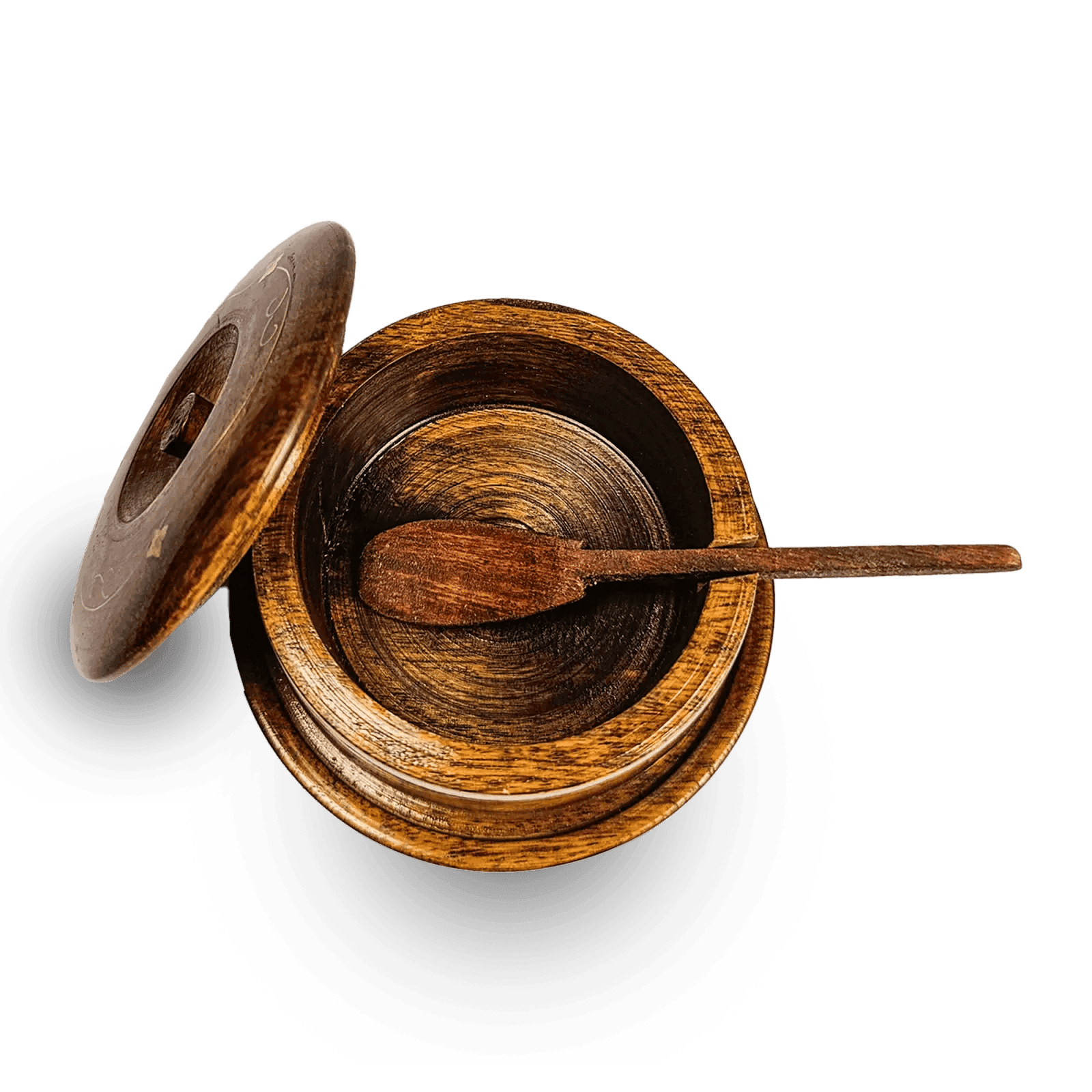 Wooden Sugar Pot - Image 1